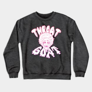 Nancy the THROAT GOAT pinks and whites on colors! Crewneck Sweatshirt